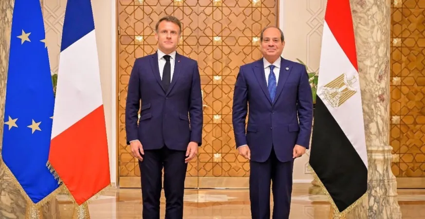 الرئيس الفرنسي ماكرون يزور مصر في ظل الأزمة الإنسانية في غزة 6 - CJ العربية IMG 6762 - CJ العربية