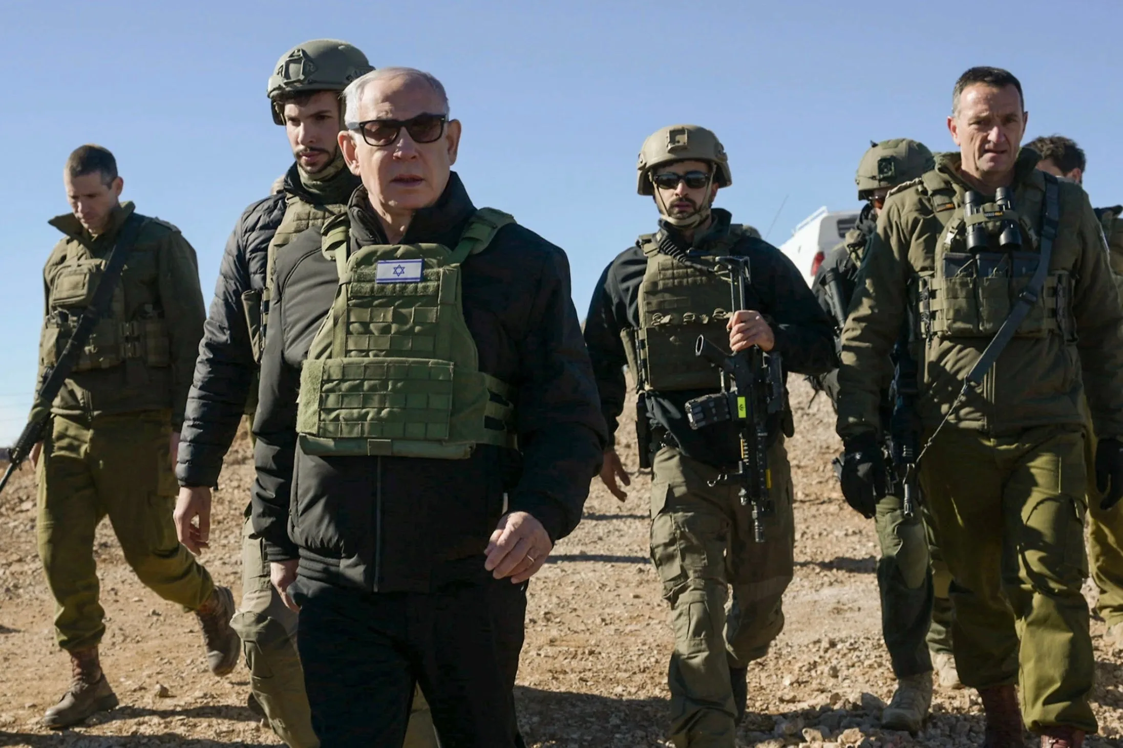 نتنياهو على قمة جبل الشيخ السوري