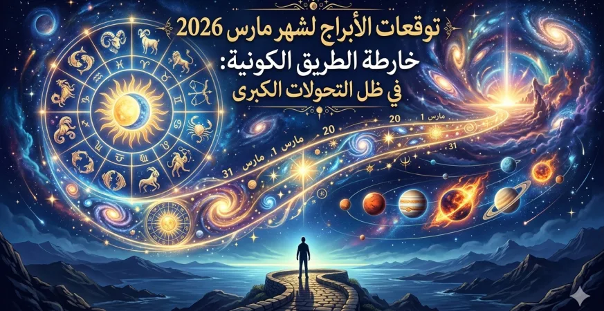 توقعات الأبراج لشهر مارس 2026: خارطة الطريق الكونية في ظل التحولات الكبرى 7 - CJ العربية توقعات الأبراج لشهر مارس 2026: خارطة الطريق الكونية في ظل التحولات الكبرى صور كاسل جورنال العربيه