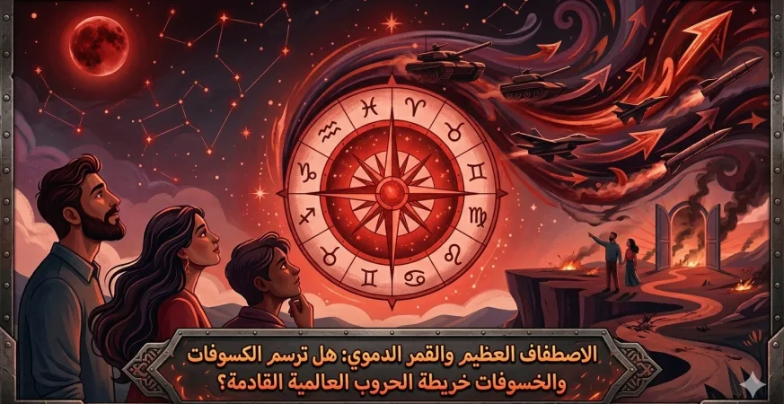 الاصطفاف العظيم والقمر الدموي: هل ترسم الكسوفات والخسوفات خريطة الحروب العالمية القادمة؟ 5 - CJ العربية الاصطفاف العظيم والقمر الدموي: هل ترسم الكسوفات والخسوفات خريطة الحروب العالمية القادمة؟ صور كاسل جورنال العربيه