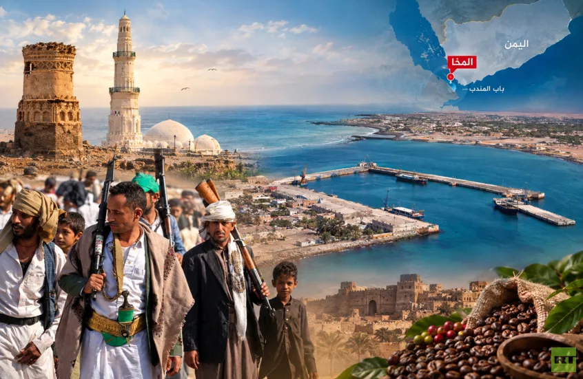 مضيق باب المندب في دائرة الصراع و يشكل تصعيدا اقليميا كبيرا 7 - كاسل جورنال العربية مدينة المخا اليمنية
